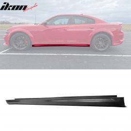 BLS-DCHR20WB-PP | 2020-2023 Dodge Charger Widebody Style Unpainted Side Skirts PP-2PCS | Ikon Motorsports