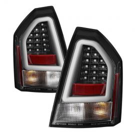 ALT-YD-C308V2-LED-BK | 2008-2010 Chrysler 300C Version 2 Light Bar LED Tail Lights - Black | Spyder Auto