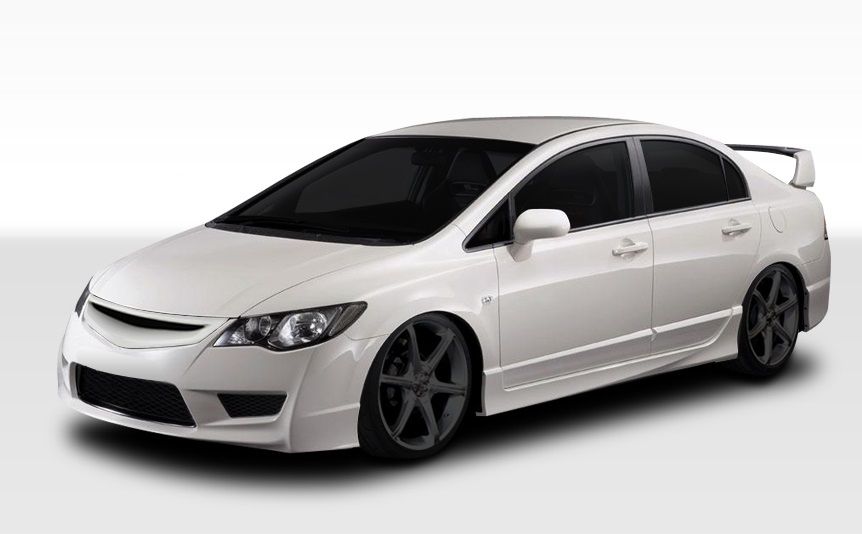 '07 Honda Civic Type R 10台セット 2006-2011 Honda Civic 4DR Duraflex JDM Type R Conversion Kit - 10