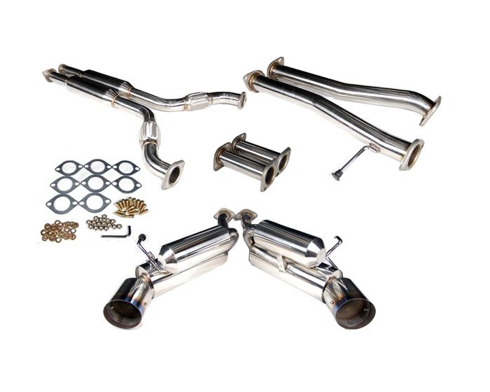 2dr Only 2002 2003 2004 2005 2006 2007 2008 Nissan 350z Dual Catback Exhaust 