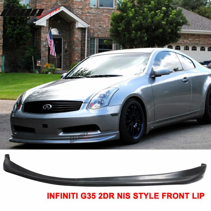 Fit for 2003-2006 Infinitі G35 2dr Coupe NS Style Front Bumper Add on Lip PU 